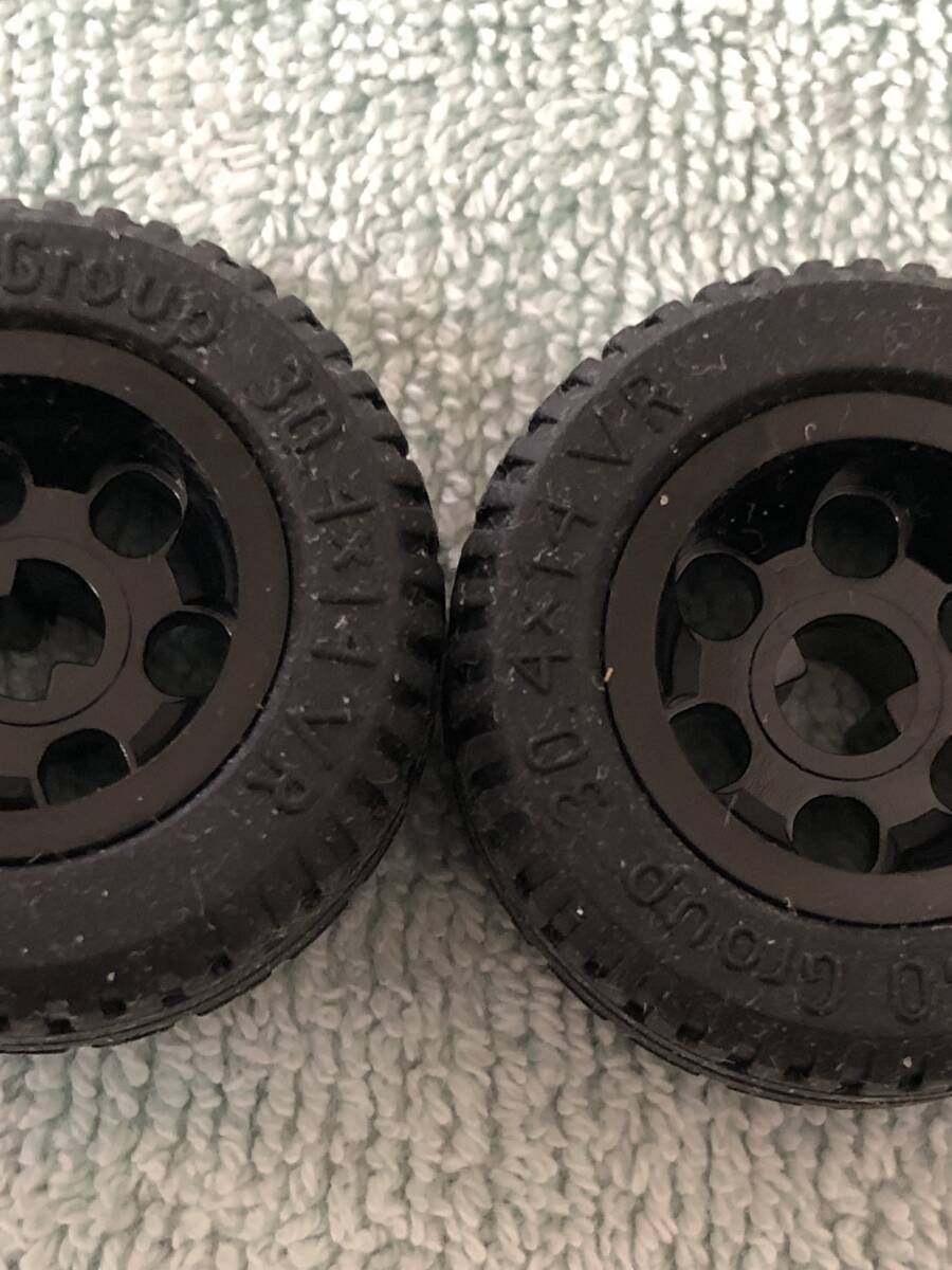 ジャンク　部品　レゴ　テクニック　マインドストーム タイヤ　ホイール　車輪セット　30.4ｘ14VR （その20） 　　　0137－00100－39_画像3