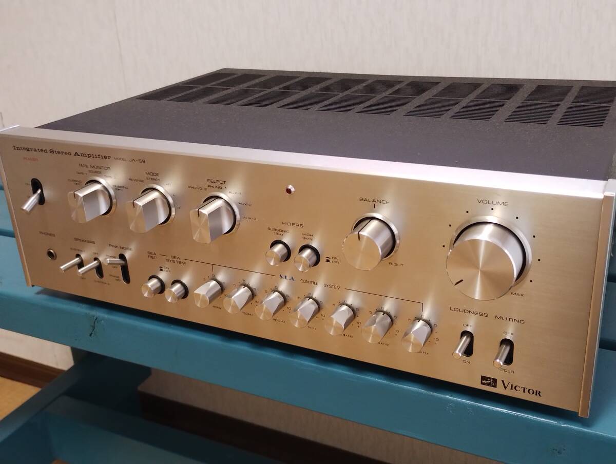 Victor インテグレーテッドステレオプリメインアンプ JA-S9 完全動作品 Yahoo!オークション - VICTOR JA-S9 ビクター プリメインアンプ