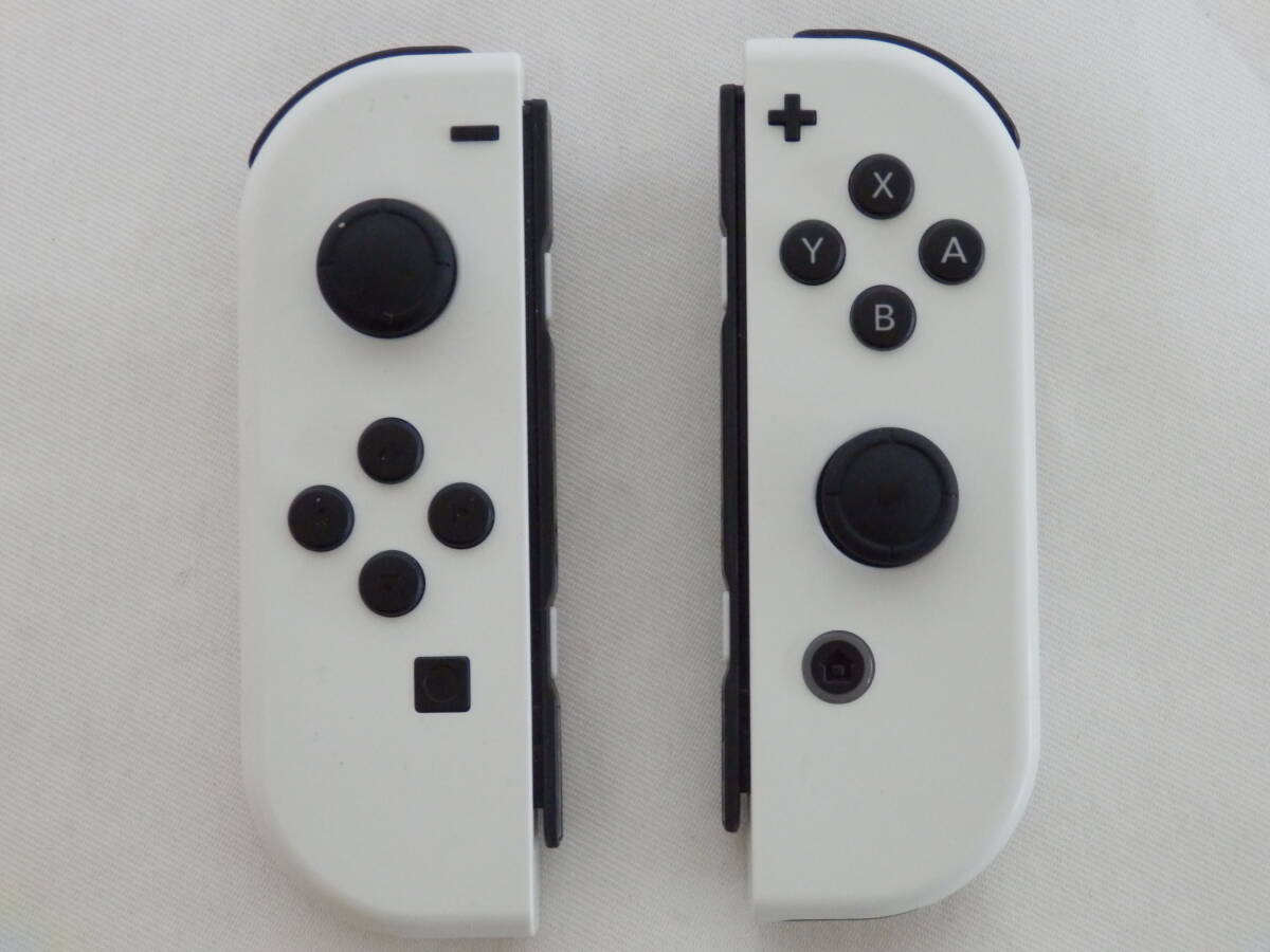 059D581D♪ Nintendo Switch スイッチ 本体 有機ELモデル Joy-Con(L)/(R) ホワイト 中古 動作OKの画像6