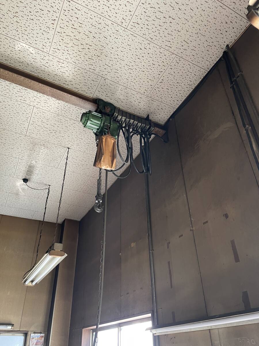 二葉製作所 FS-ML 300Kg 電動チェーンブロック トロリ付き 二葉製作所 FS-ML 300Kg 電動チェーンブロック トロリ付き