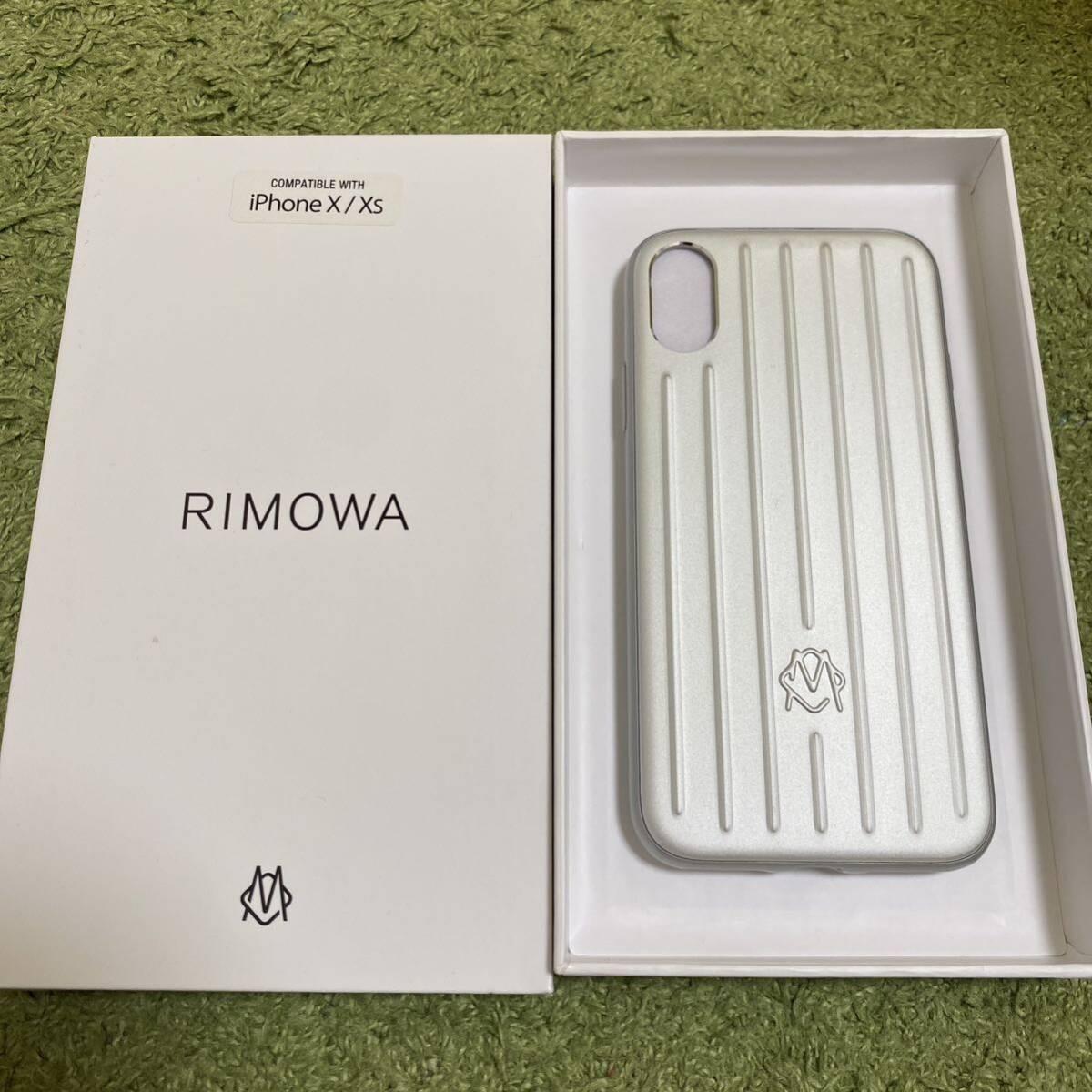 RIMOWA リモワ iPhoneX/Xs用 スマホケース シルバー_画像1