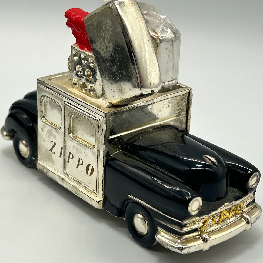 【K-11】レア 未使用 ZIPPO ZIPPOCAR ジッポカー 75周年 ナンバープレート 60th Anniversary 卓上 オイルライター 現状品  の画像5