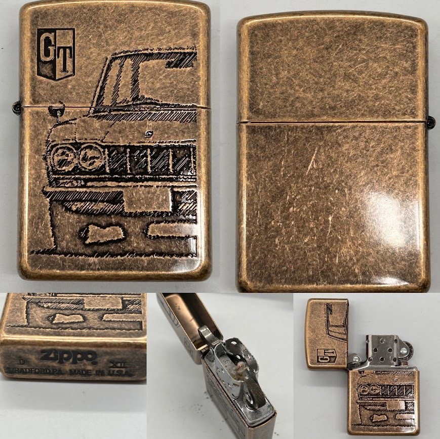 【Y-45】Skyline MEMORIAL ZIPPO スカイライン2000GT-B PGC10 KPGC10 KPGC110 R32 R33 GT-R LM 未使用 ジッポ 喫煙具 現状品の画像5