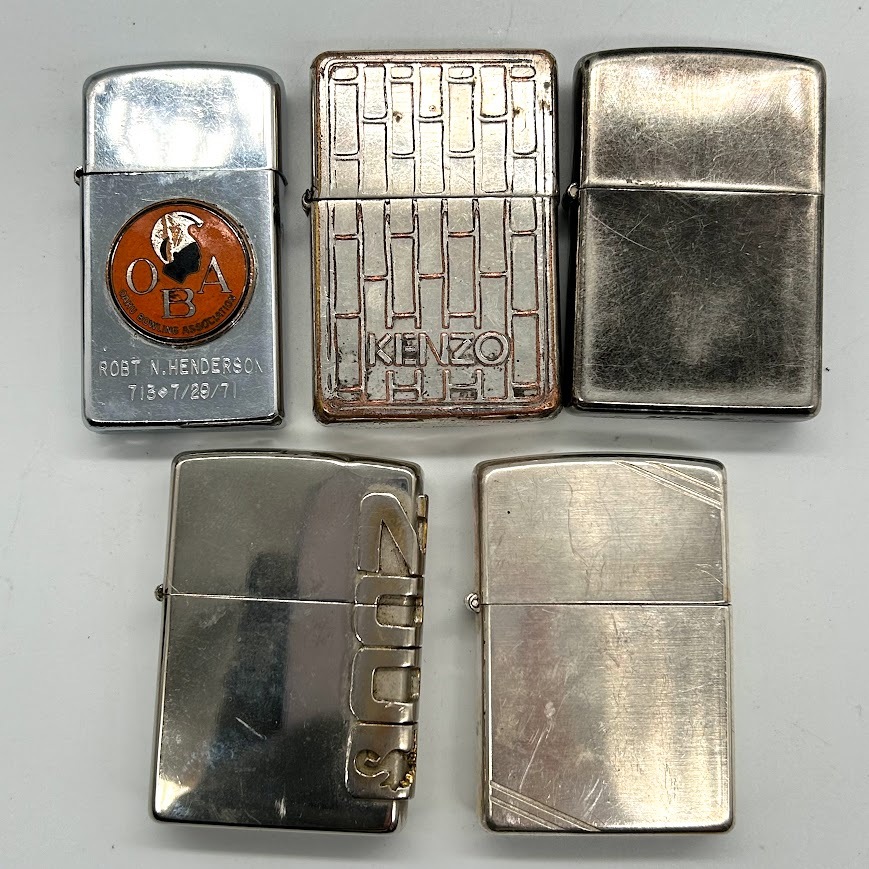 【J-19】ZIPPO ジッポ オイルライター 未使用有 WINDY bitch シリアル0393 DragonTribal 2500 KENZO バンブー OBA AMERICANCLASSIC 現状品の画像6