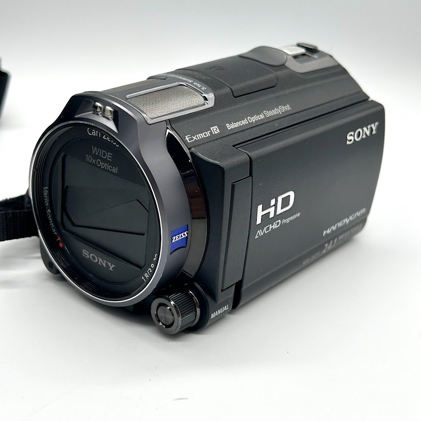 【Y-12】SONY　ソニー　HANDYCAM　ハンディカム　HDR-CX720V　バッテリー×2　デジタルビデオカメラ　ソフトケース付　動作未確認_画像2