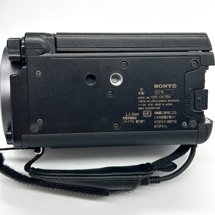【Y-12】SONY　ソニー　HANDYCAM　ハンディカム　HDR-CX720V　バッテリー×2　デジタルビデオカメラ　ソフトケース付　動作未確認_画像9