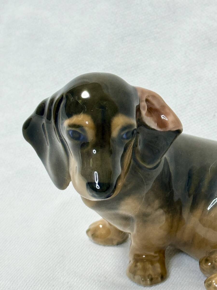 ROYAL COPENHAGEN ロイヤルコペンハーゲン ダックスフンド 犬 フィギュリン 置物 インテリア 西洋陶器 西洋美術_画像6