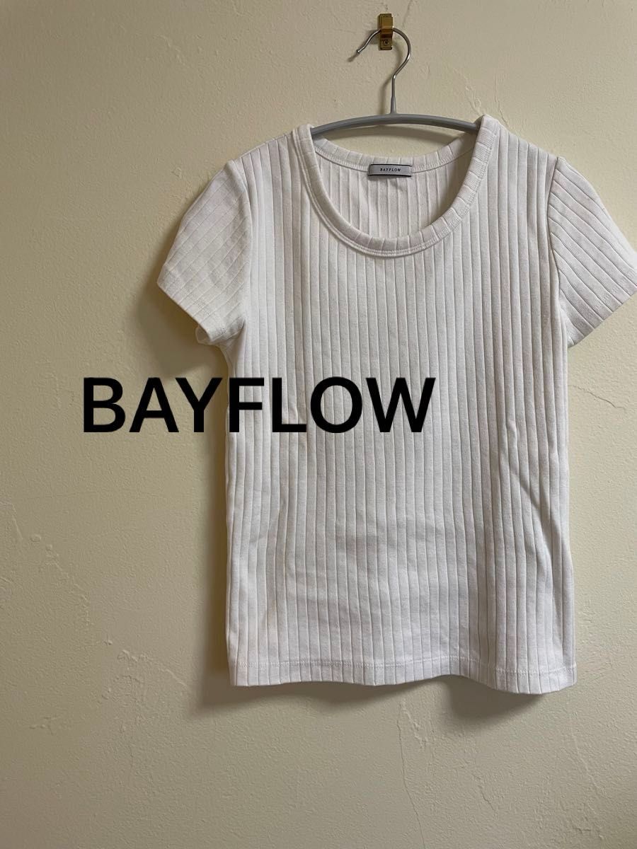 BAYFLOW ベイフロー Tシャツ リブ トップス 半袖 カットソー
