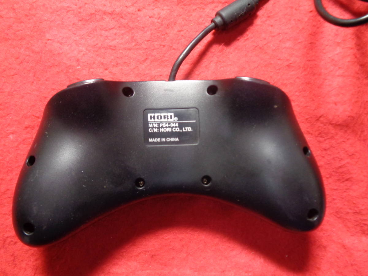 ◆動作品即決◆　ファイティングコマンダー HORI FIGHTING COMMANDER PS4-044　PS4　PS3　PC対応　黒　コントローラ　520_画像3