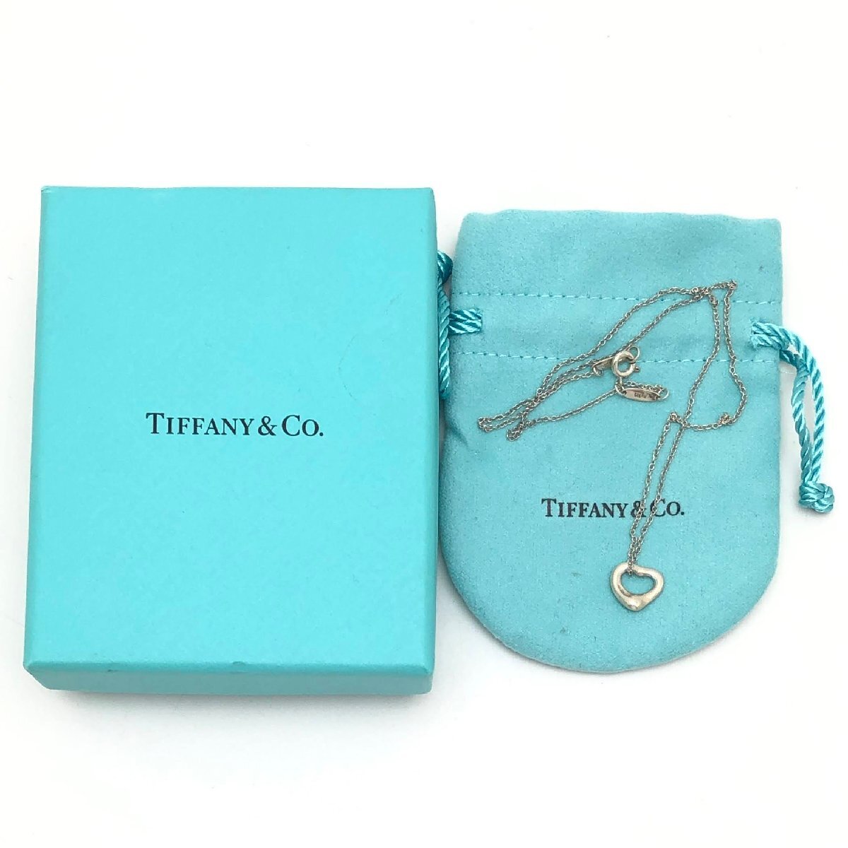 ティファニー オープンハートネックレス SV925 2.0g 約40cm Tiffany & Co.の画像6