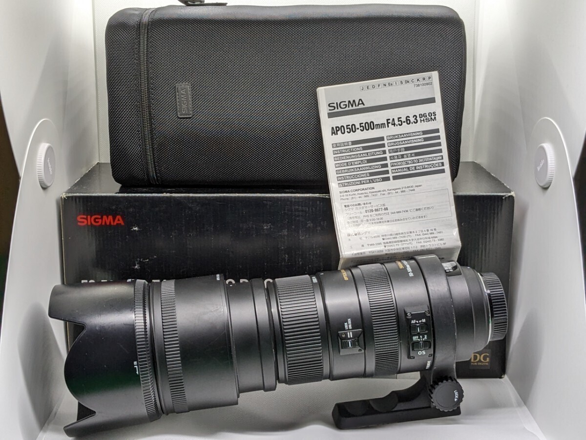 ★ニコンFマウント★SIGMA★APO 50-500mm F4.5-6.3 DG OS HSM★付属品多数★送料込み★の画像1