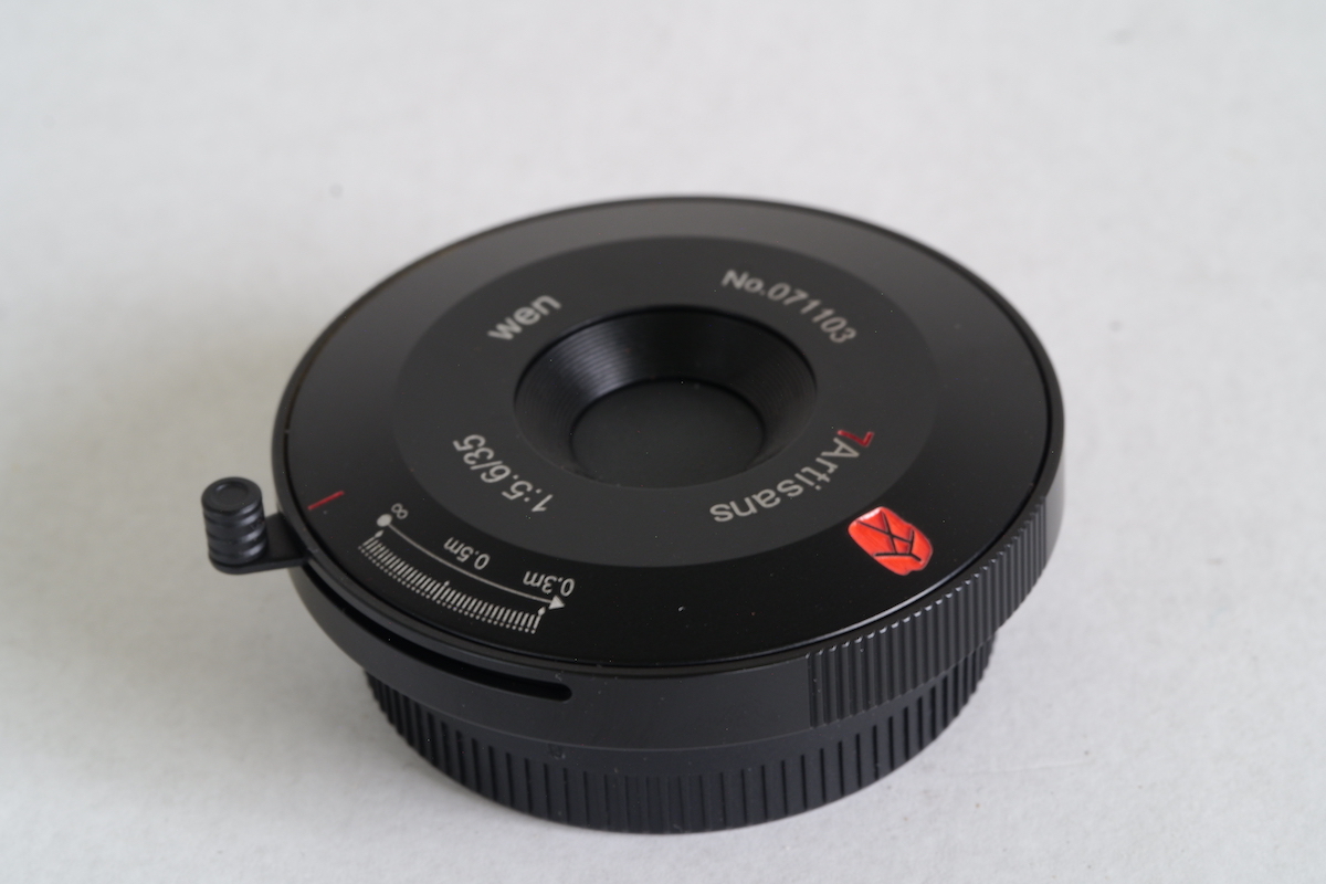  new goods one owner 7 . Takumi 7Artisans 35mm F5.6 body cap lens Leica M mount black 