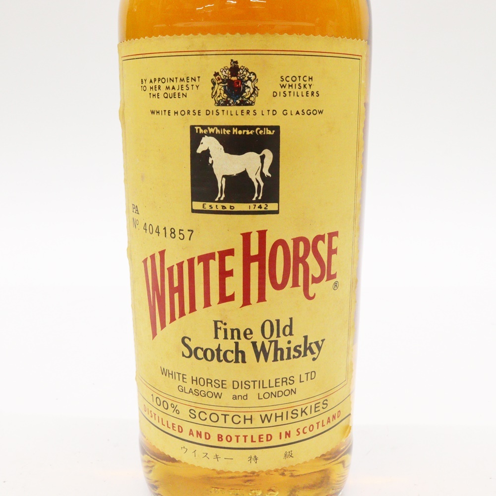  古酒 WHITE HORSE ホワイトホース ファインオールド スコッチ ウイスキー 特級 750ml 43% 未開栓 Fine Old Scotch Whisky の画像2