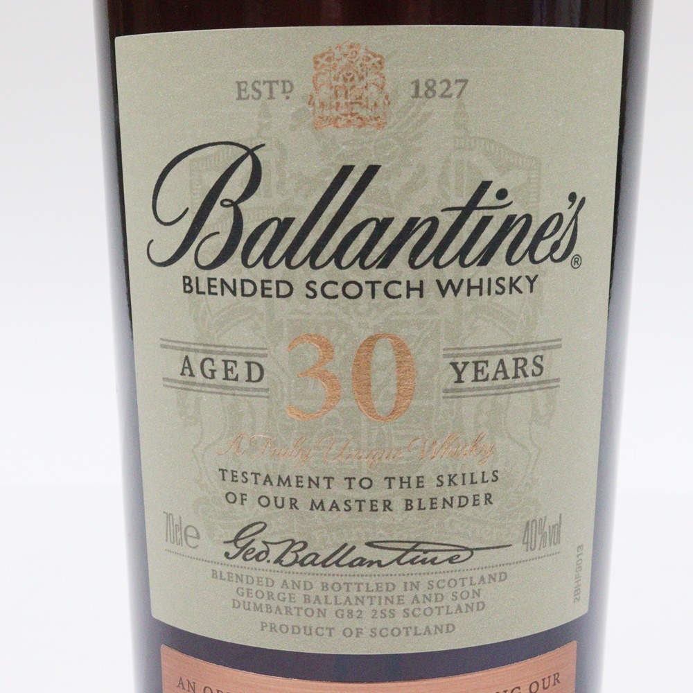  古酒 Ballantine's バランタイン 30年 ブレンデッド スコッチ ウイスキー 700ml 40% 未開栓 木箱付 BLENDED SCOTCH WHISKY_画像3