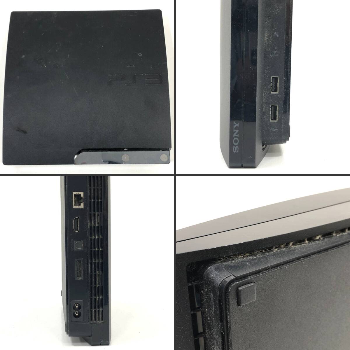 【1円～】PlayStation3 本体 4台セット CECH-2500A，CECH-4000B プレステ3 PS3 SONY ゲーム機【ジャンク品】の画像5