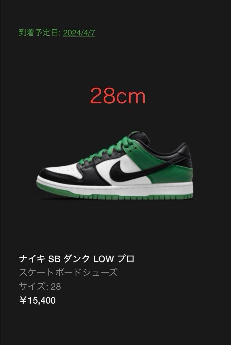 Nike SB Dunk Low Pro Black and Classic Green ナイキ SB ダンクロー プロ 28