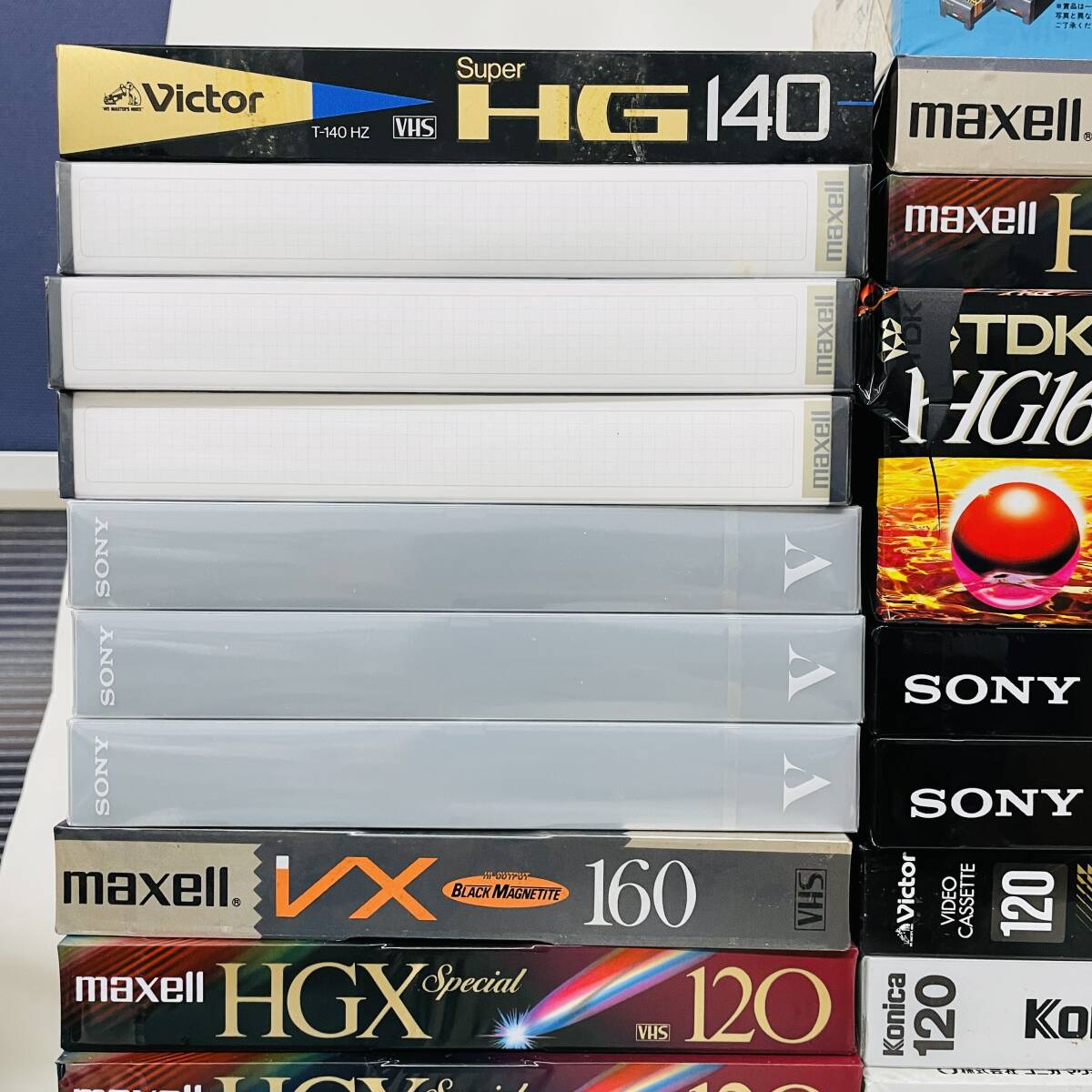 50本セット VHSテープ scotch/Victor/SONY/maxell/konica など ※2400010343056の画像2