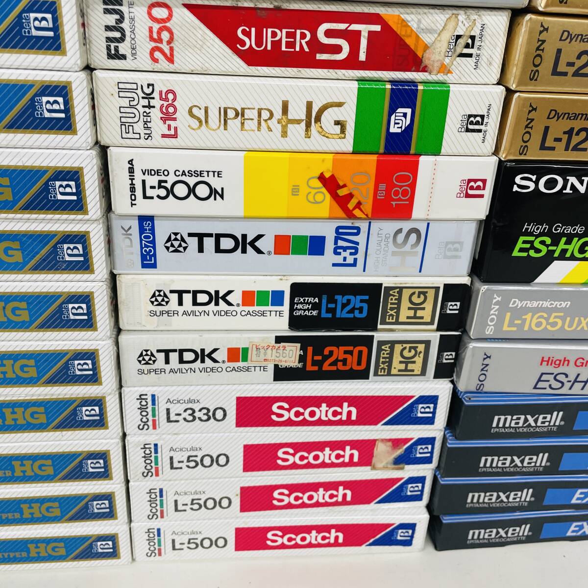50本セット βテープ Scotch maxell FUJI TOSHIBA TDK SONY ※ 2400010346521の画像5