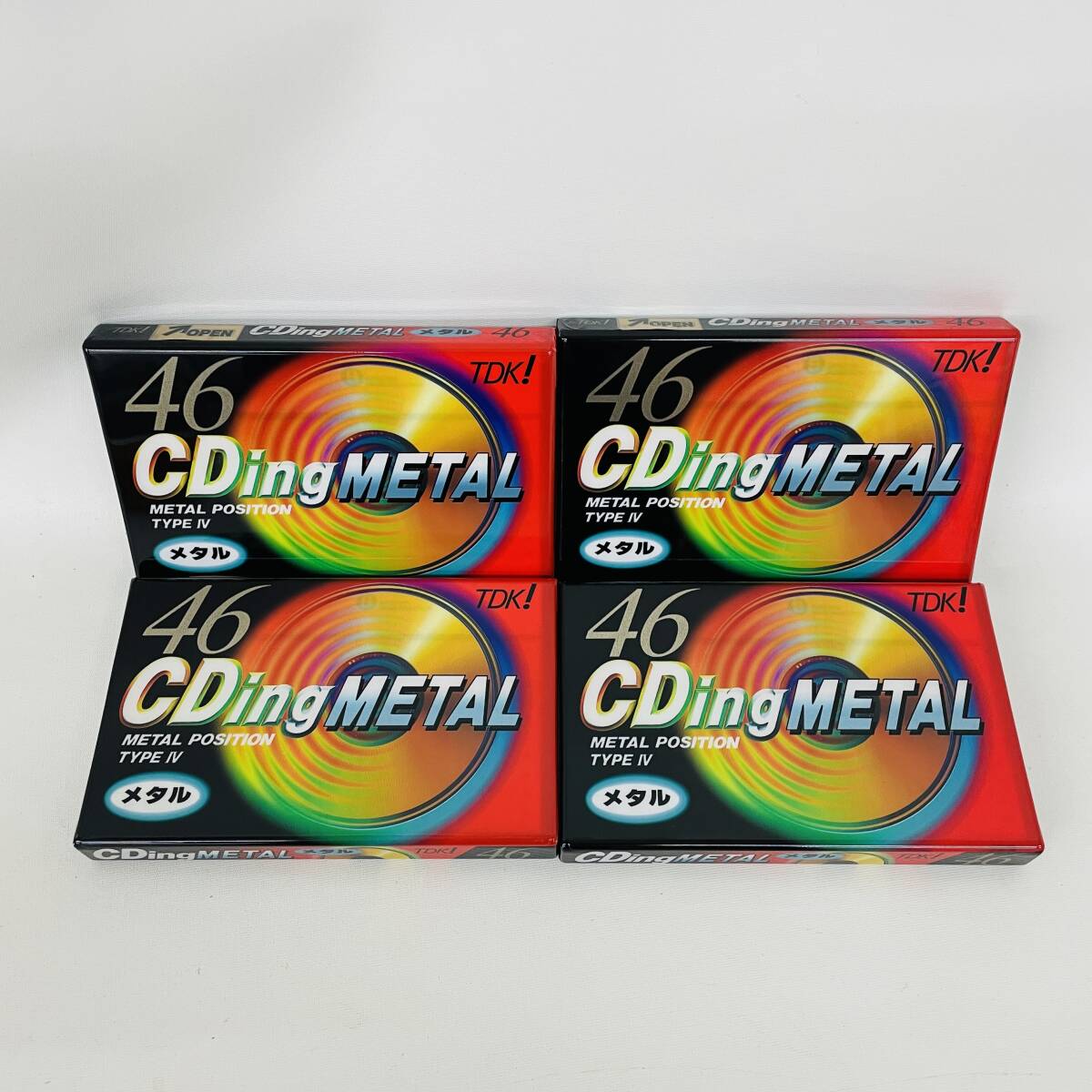 4本セット CDM-46G TDK カセットテープ メタル CDing ※ 2400010383496_画像1