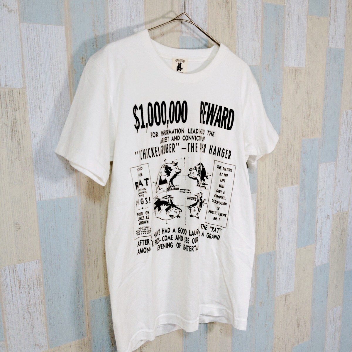 420 EDWARDLOW 半袖Ｔシャツ　Ｓ　WHITE プリント