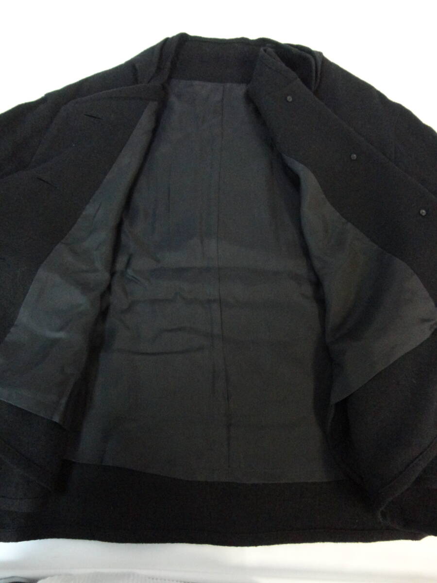 0925[ Honshu only free shipping ]. rain .. lady's outer wool jacket black not yet have on goods regular price Y43000 beautiful goods made in Japan 