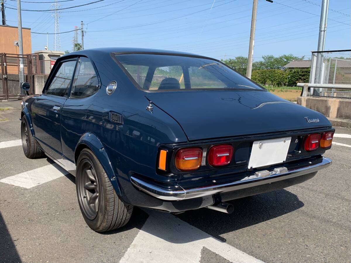 昭和48年式 トヨタ TE27スプリンタートレノ 2TG 5速 タコ足 ストレートマフラー RSワタナベ 登録書類有り_画像3