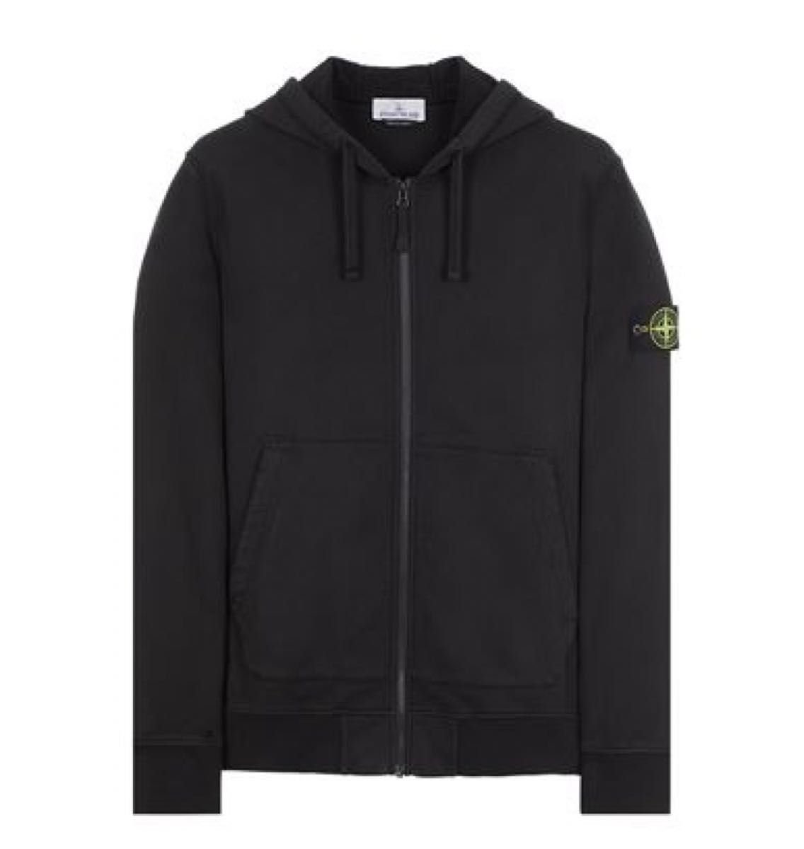 STONE ISLAND 64251  トラックトップスウェット 23AW XL ジップアップパーカー　ほぼ新品　ブラック　 黒