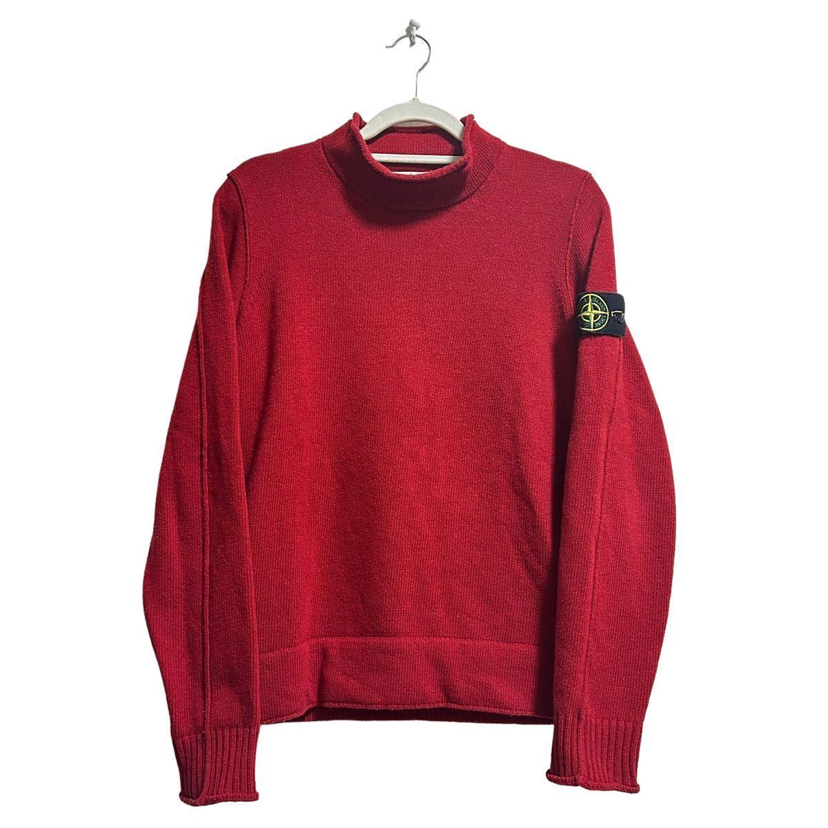 STONE ISLAND BOTTLE NECK KINT M RED ニット セーター モック STONE ISLAND BOTTLE NECK KINT M RED ニット セーター モック