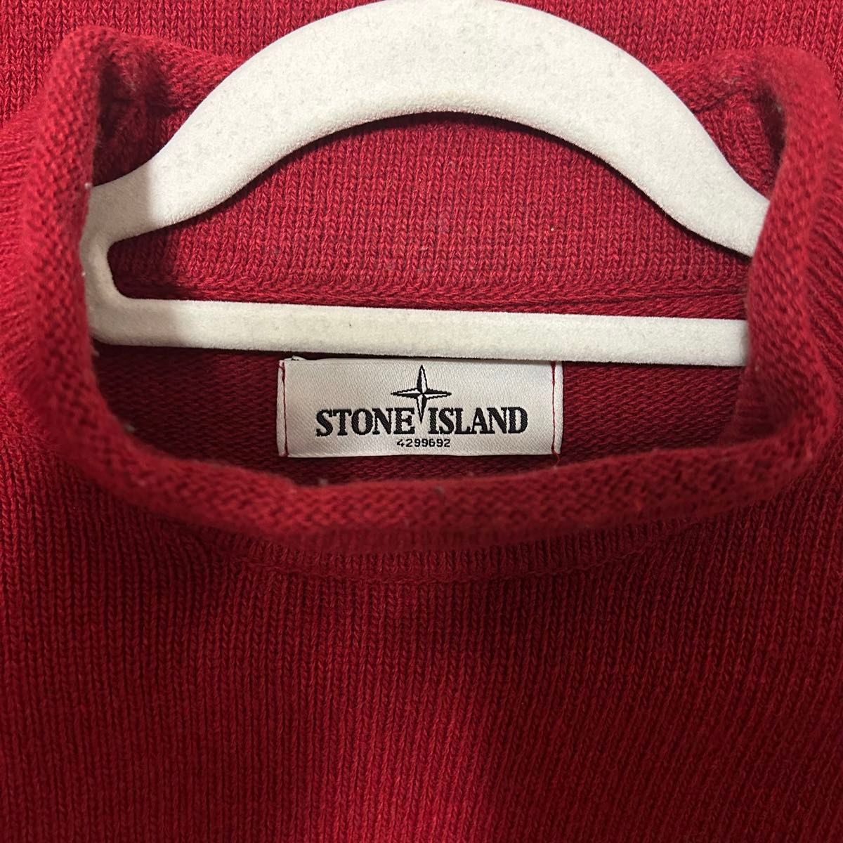 STONE ISLAND BOTTLE NECK KINT M RED ニット セーター モック STONE ISLAND BOTTLE NECK KINT M RED ニット セーター モック