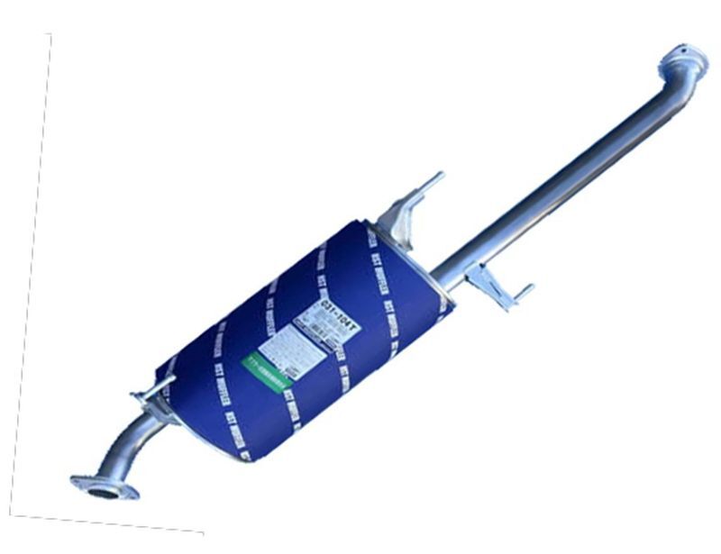 HST マフラー 031-104Tハイエース TRH223B(2WD) トヨタ 本体オールステンレス パイプステンレス 騒音規制適合品 車検対応 純正同等_画像1