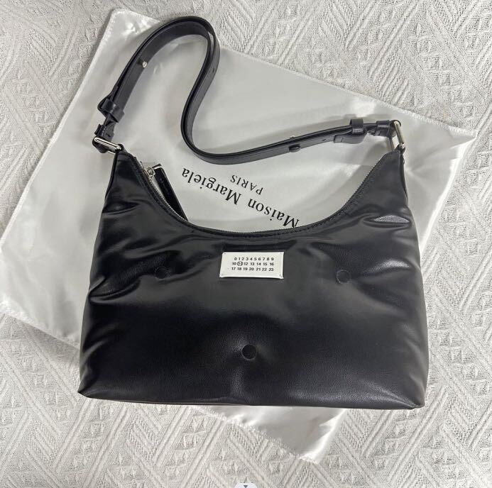 新品Maison Margiela Glam Slamメゾンマルジェラ M11グラムスラムホーボーショルダーバッグ スモール #344134 の画像1