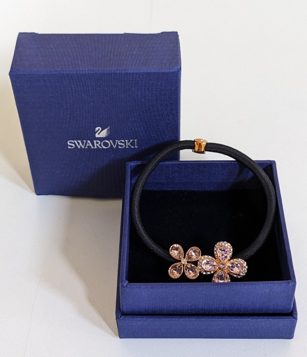 ●【美品】SWAROVSKI スワロフスキー 5225756 VROS/RLIN HAIR ACC 3×2 CM ヘア アクセ ピンク アクセサリー レディースの画像1