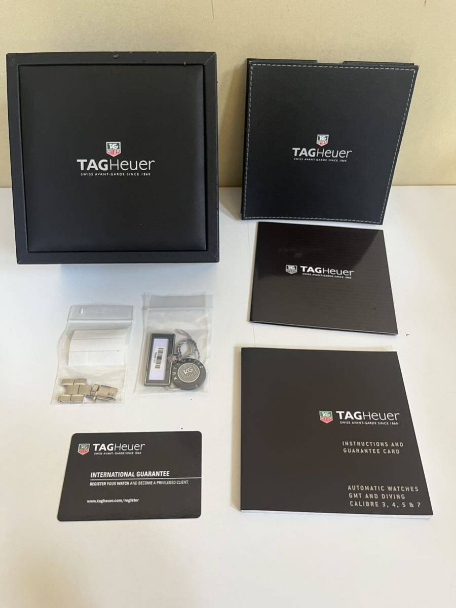 ●【稼働品】TAG HEUER タグホイヤー CARRERA カレラ キャリバー5 WV211B-3 メンズ腕時計 自動巻 黒文字盤 シルバーカラー デイト 付属品有の画像10