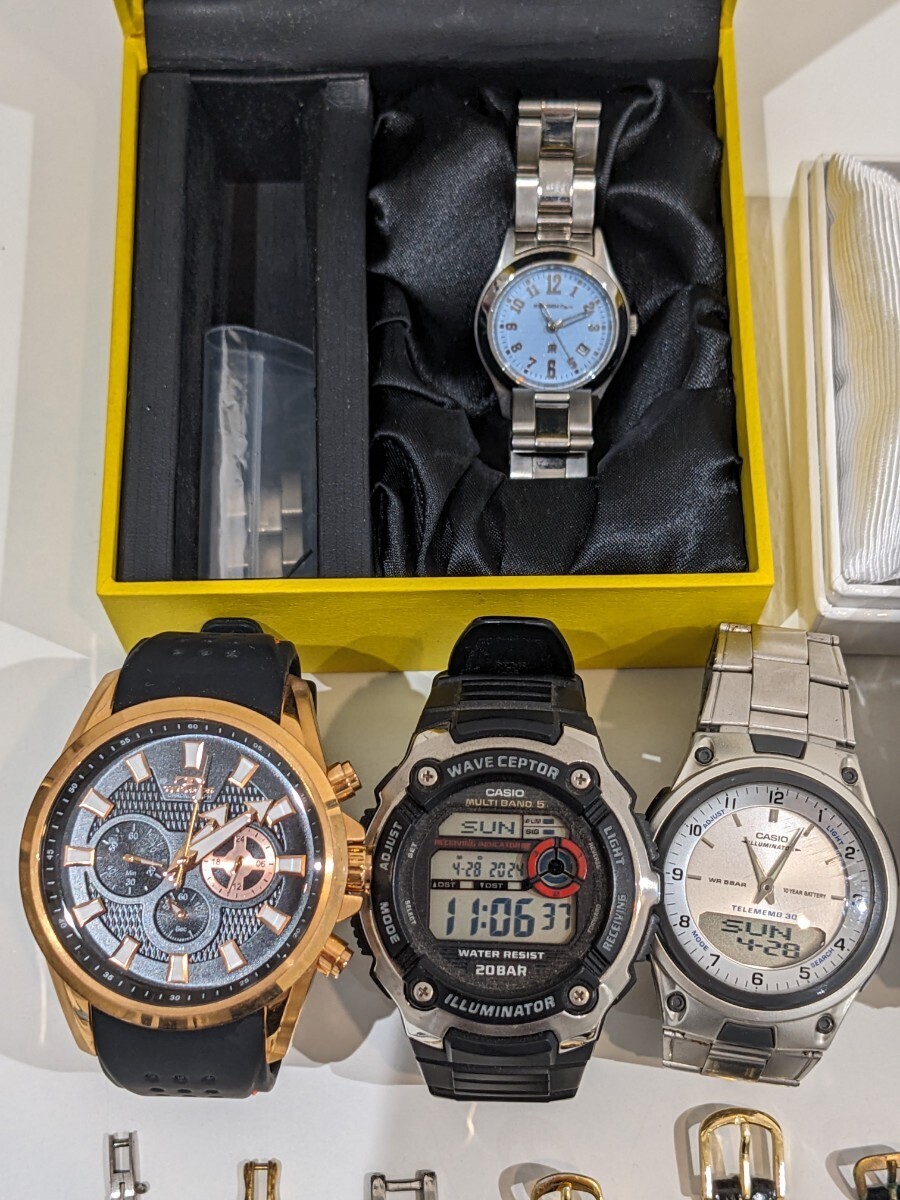 ☆【まとめ 27点セット】腕時計 SEIKO セイコー カシオ CITIZEN シチズン LONGINES dunhill ダンヒル テクノス メンズ レディース 大量_画像2