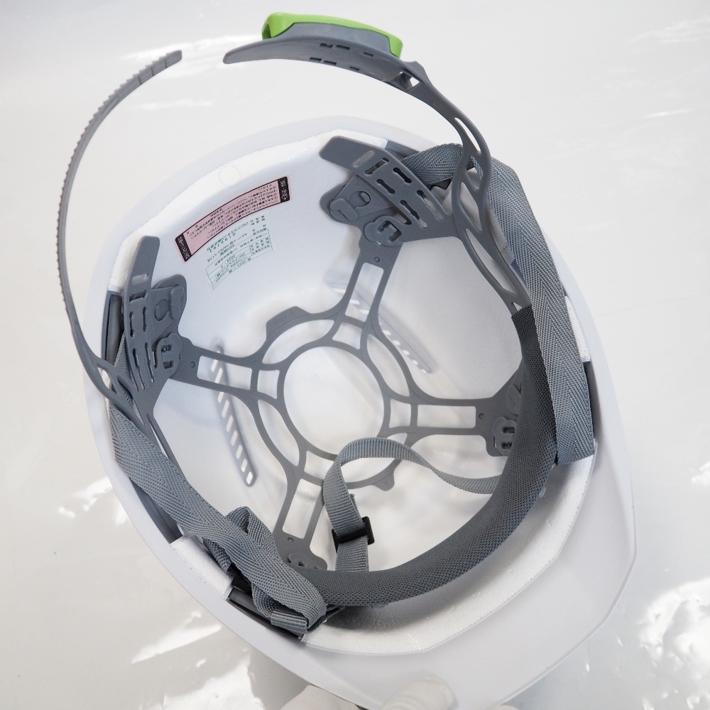 Th959743 DICプラスチック 超軽量ヘルメット AA17-V型 HA5E3−K17式 ホワイト 5点セット 未使用の画像5
