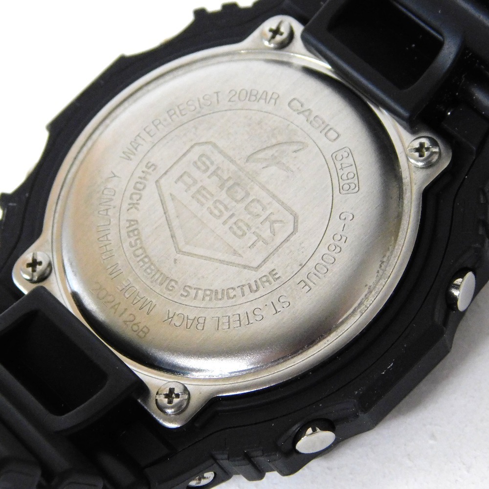 Hn599571 腕時計 カシオ　G-SHOCK　5600 SERIES　G-5600UE-1JF　中古・超美品_画像5