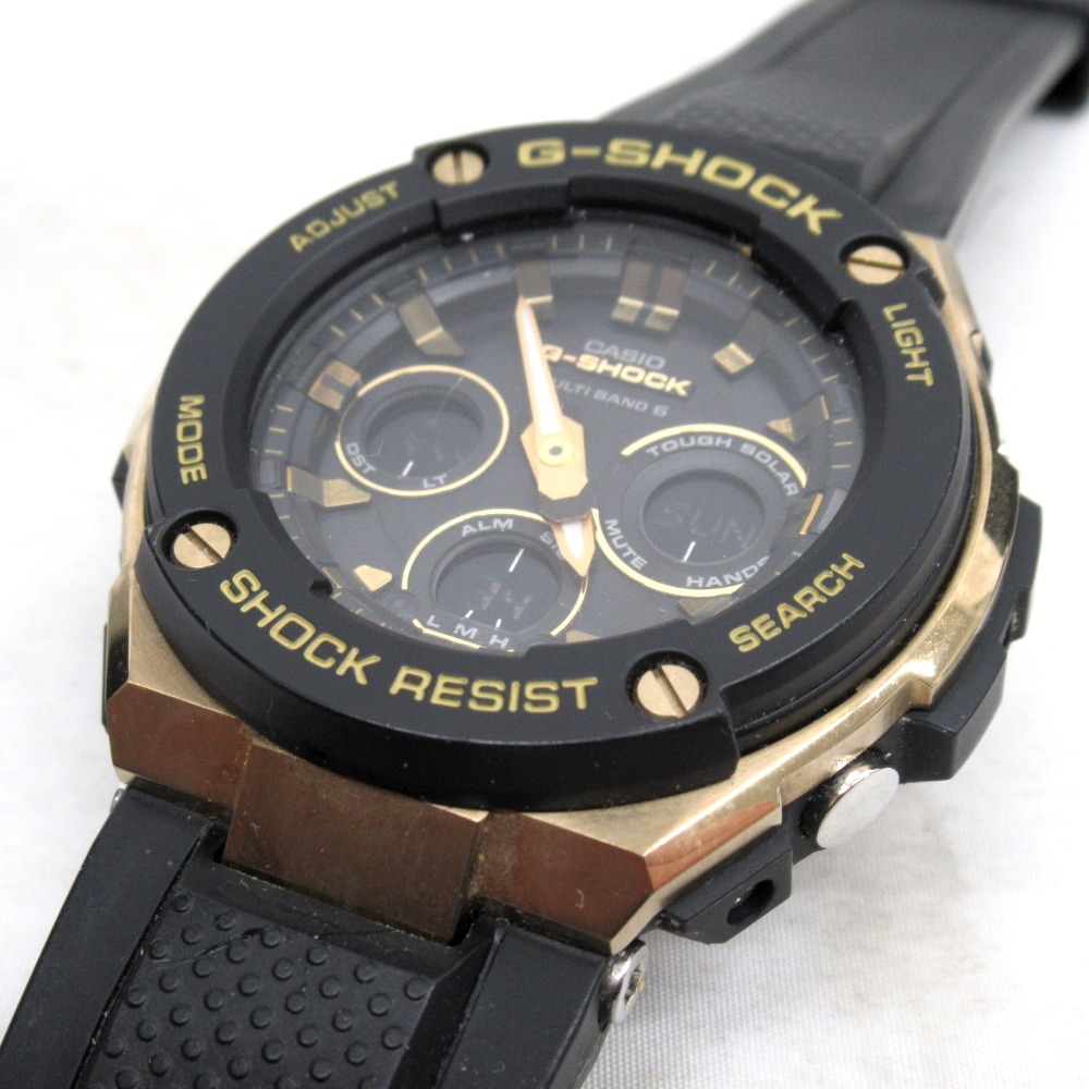 KRTh539241 カシオ 腕時計 タフソーラー G-SHOCK G-STEEL GST-W300G 黒系文字盤 CASIO 中古の画像6