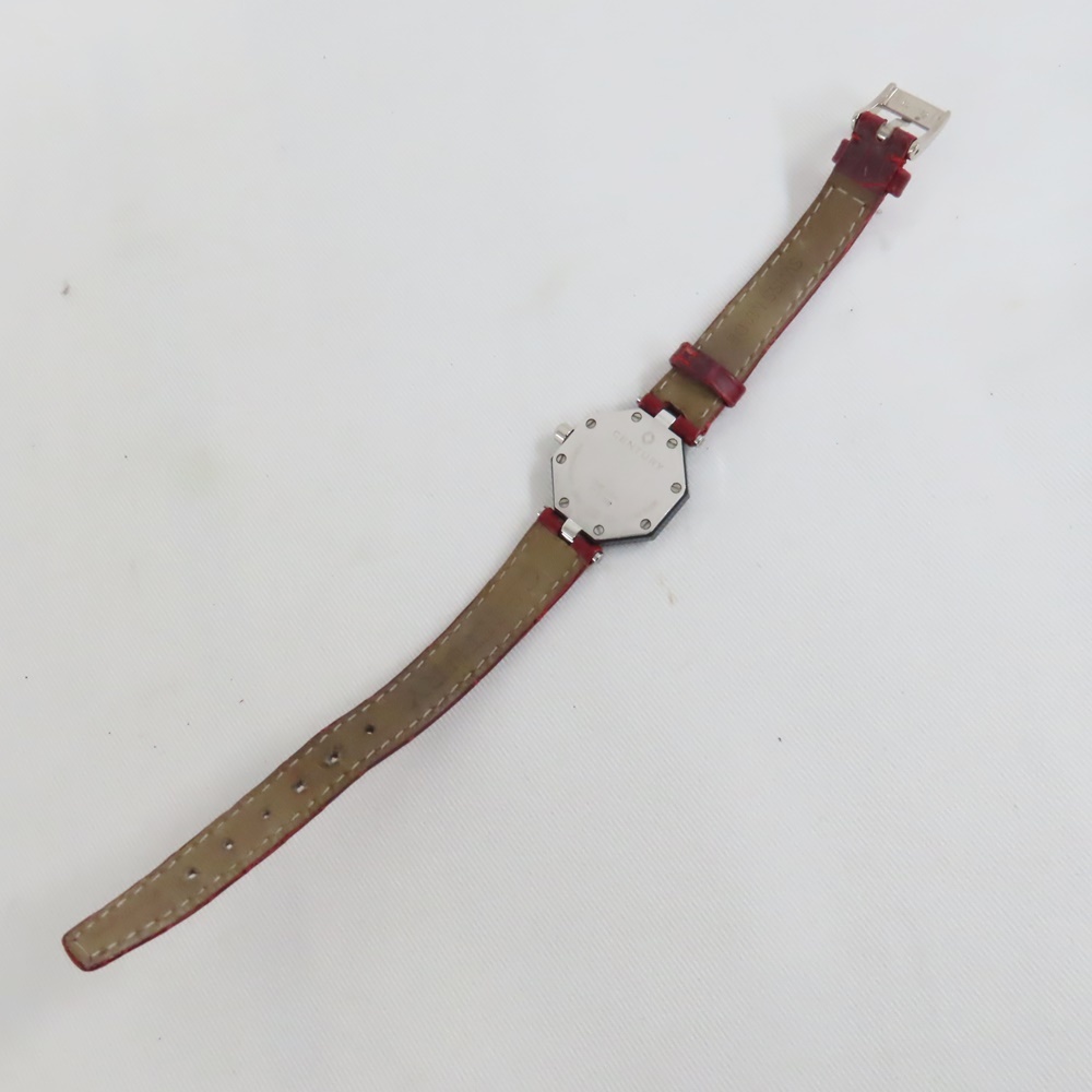 Ts778175 センチュリー 腕時計 K18WG タイムジェム ダイヤ レッド レディース CENTURY 中古の画像5