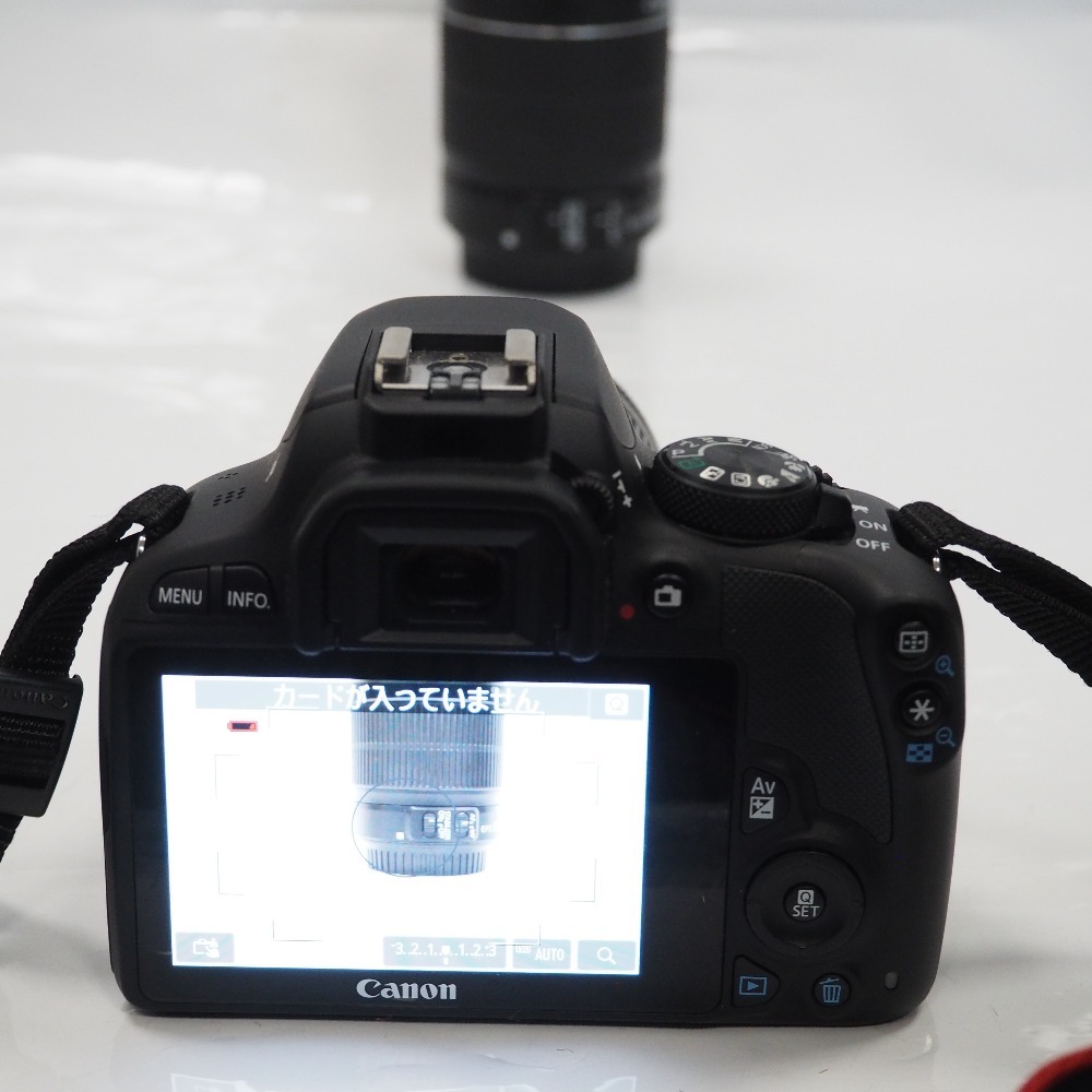 Th960251 キャノン デジタル一眼レフカメラ Eos Kiss X7 ダブルズームキット 18-55mm 55-250mm ブラック canon 中古の画像4