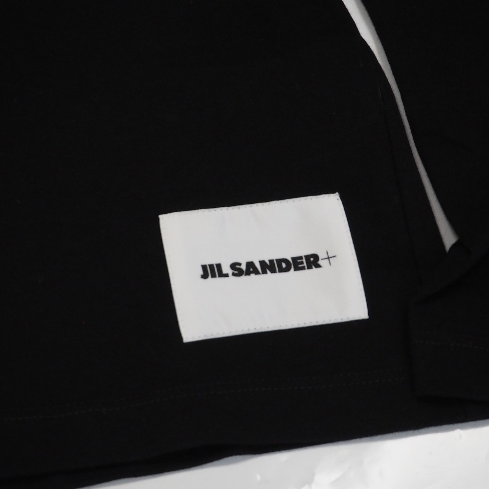 Th960452 ジルサンダー プラス 長袖Ｔシャツ ワンポイントロゴ J47GC0002 JTN254 サイズ：XL ブラック JIL SANDER + 美品・中古_画像3