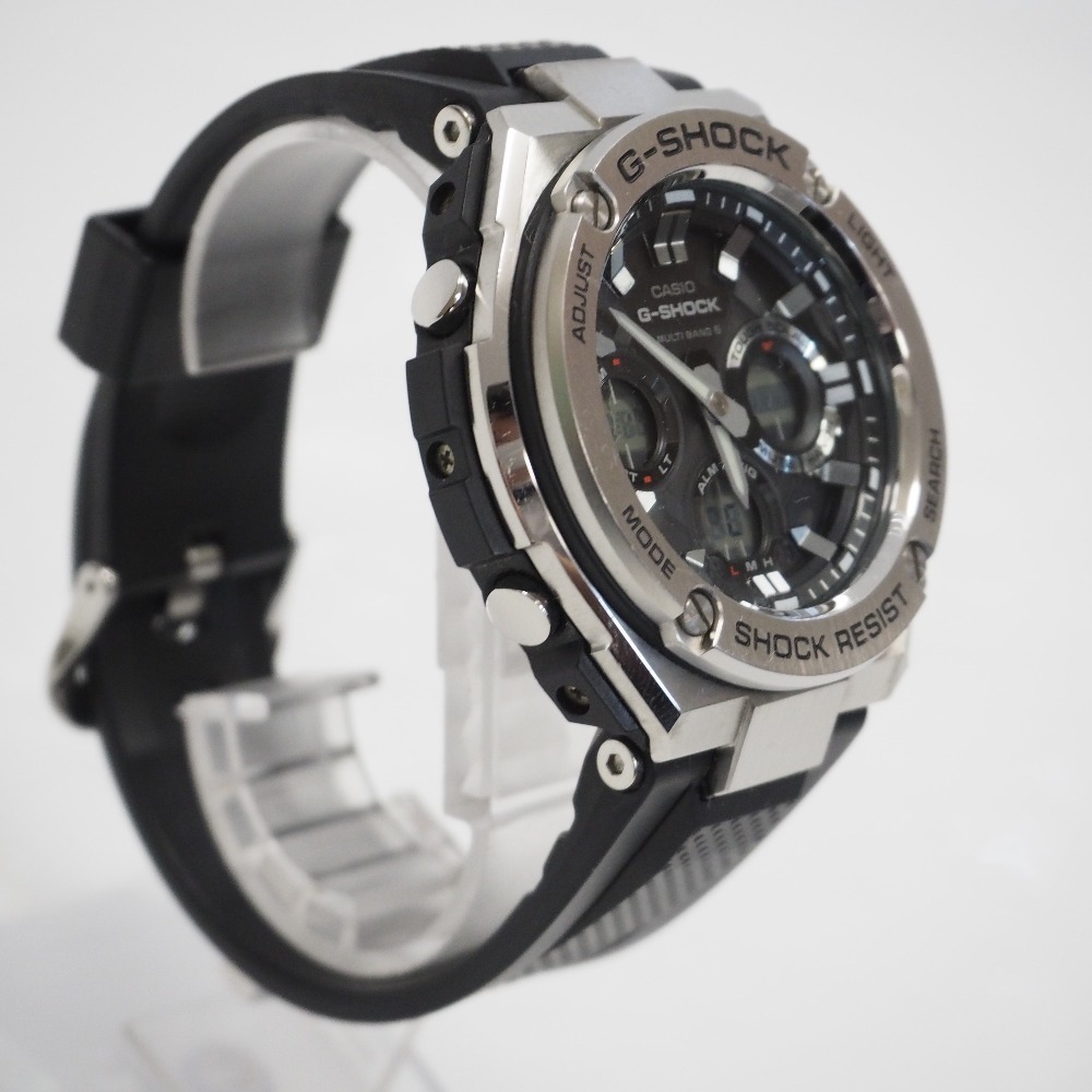 Th959764 カシオ 腕時計 G-SHOCK G-STEEL GST-W110-1AJF ソーラー電波 ラバーベルト メンズ CASIO 中古_画像2