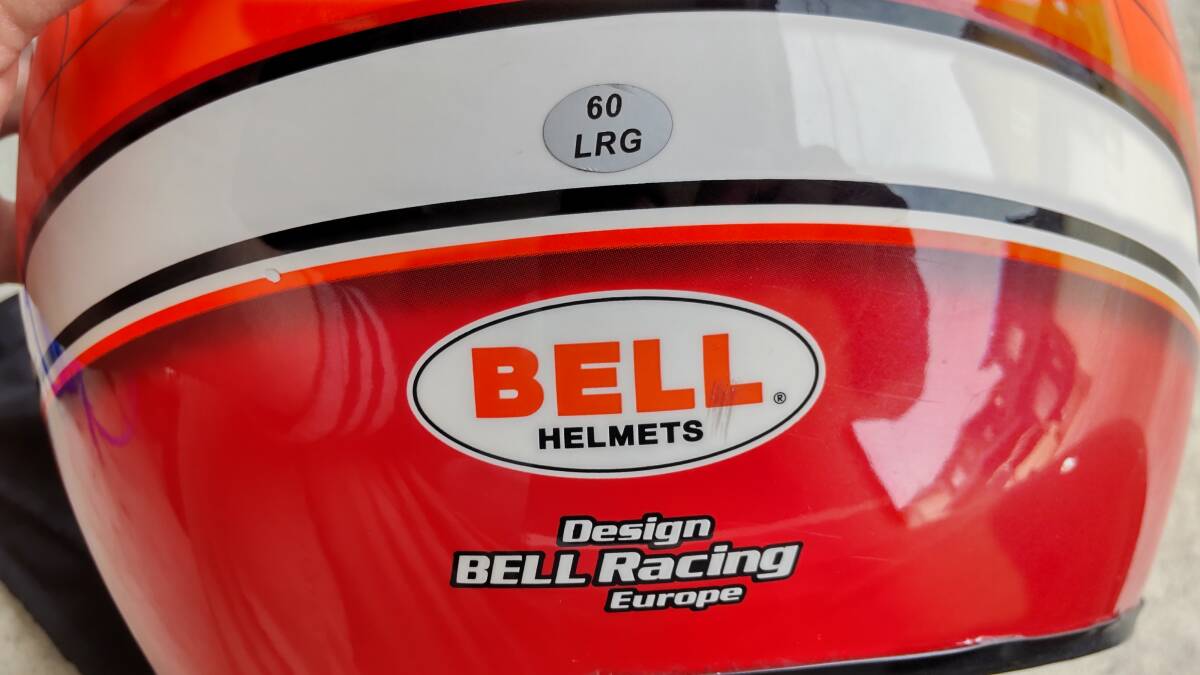 BELL四輪用ヘルメット RS3 PRO STORM RED中古品 の画像2