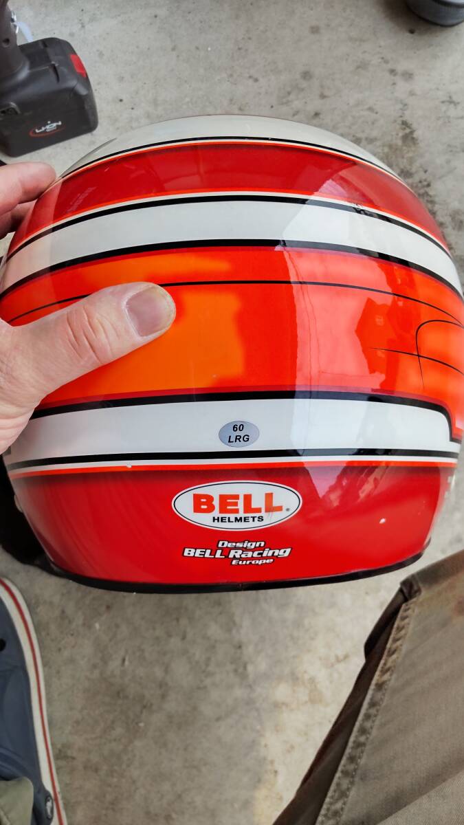 BELL四輪用ヘルメット RS3 PRO STORM RED中古品 の画像3