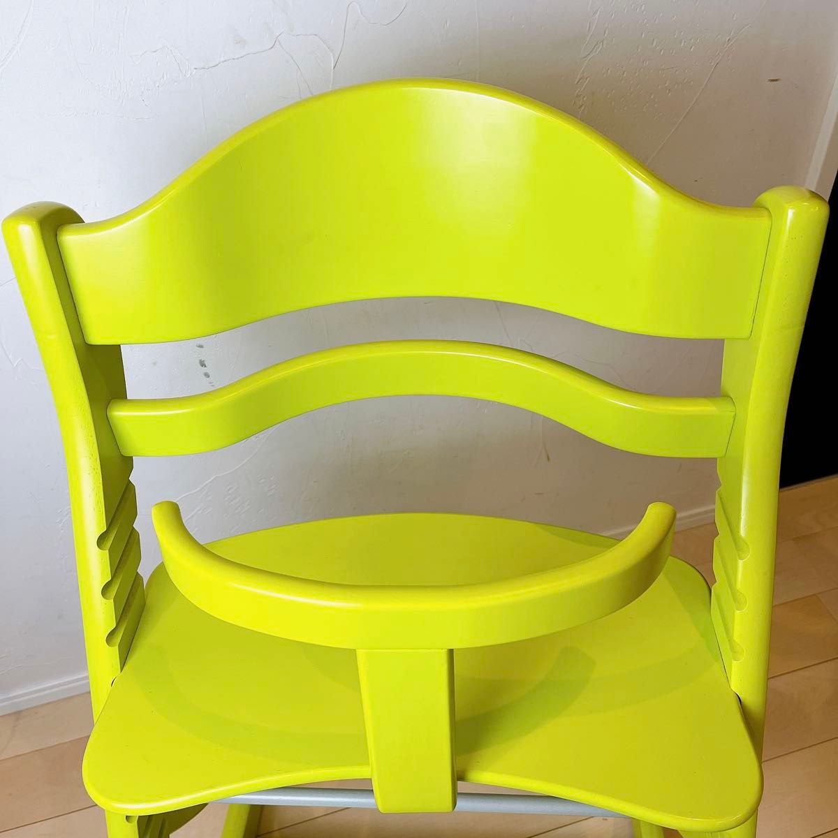 【美品】大和屋（yamatoya）ベビーチェア　キッズチェア　木製　子供椅子　すくすくチェア　イーエヌ　ガード付き