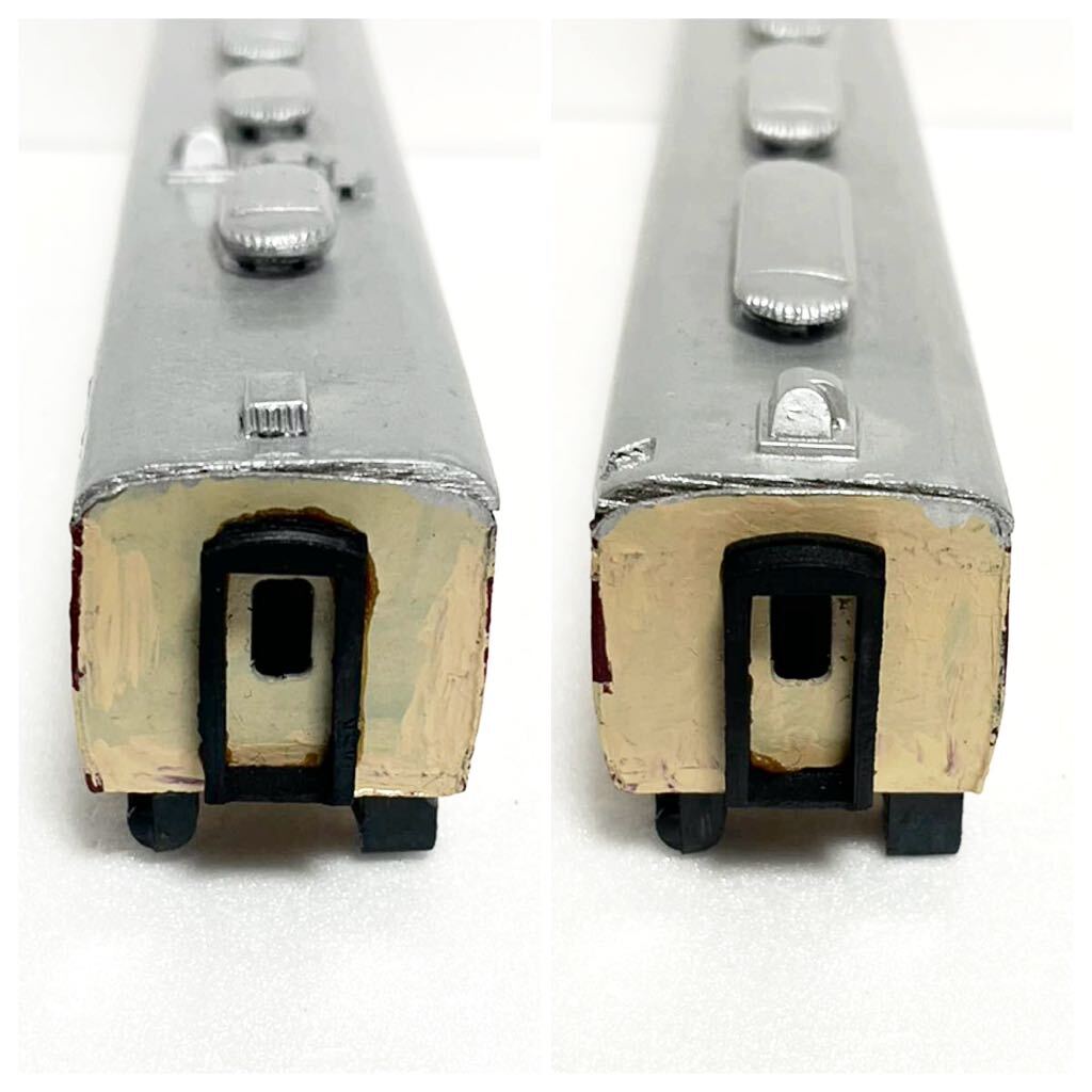 鉄道模型 キシ80 24 車体 ボディ 床板 床下機器 ペーパークラフト HOゲージ ジャンクの画像7