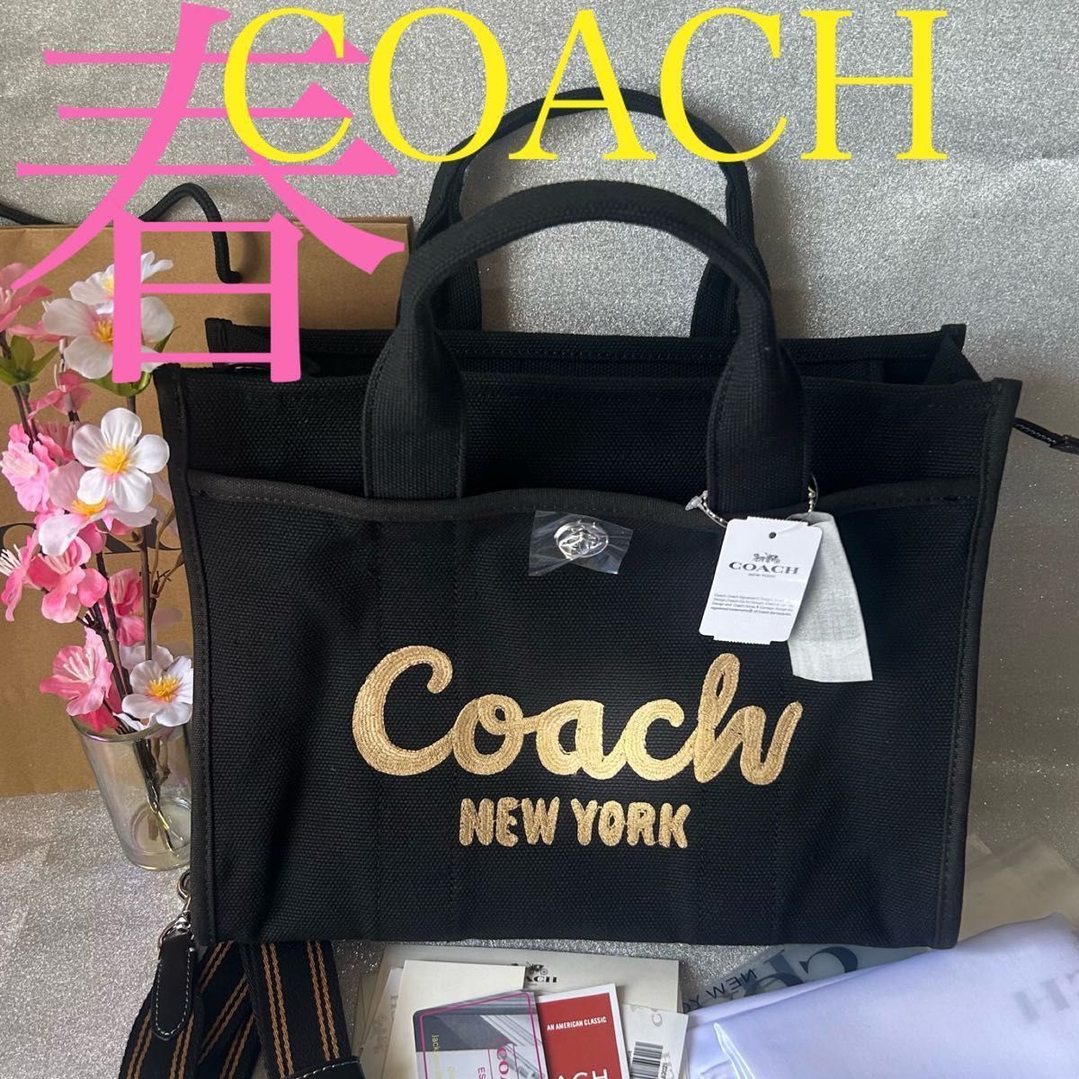 COACH カーゴトートバッグ新品34