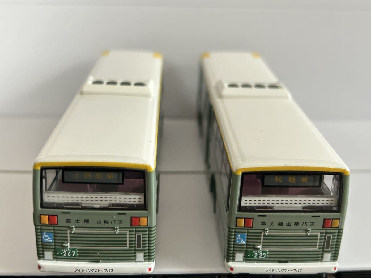 期間限定 ワンマイル 富士急行 一般路線バス リアルダイキャスト 1/80 松姫行 上野原行 2台セットの画像8