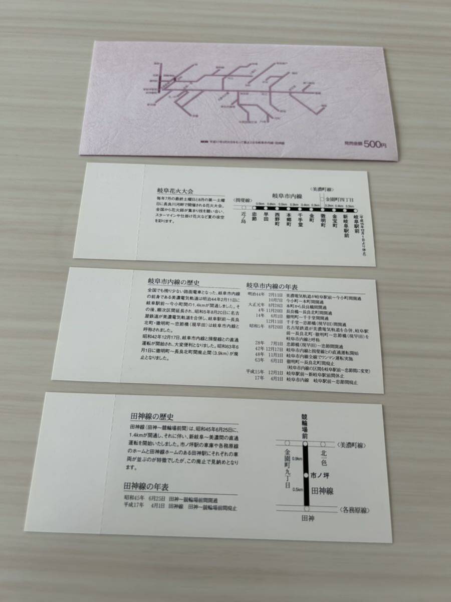 名鉄 岐阜市内線 田神線 おわかれ記念乗車券 平成17年 fの画像4