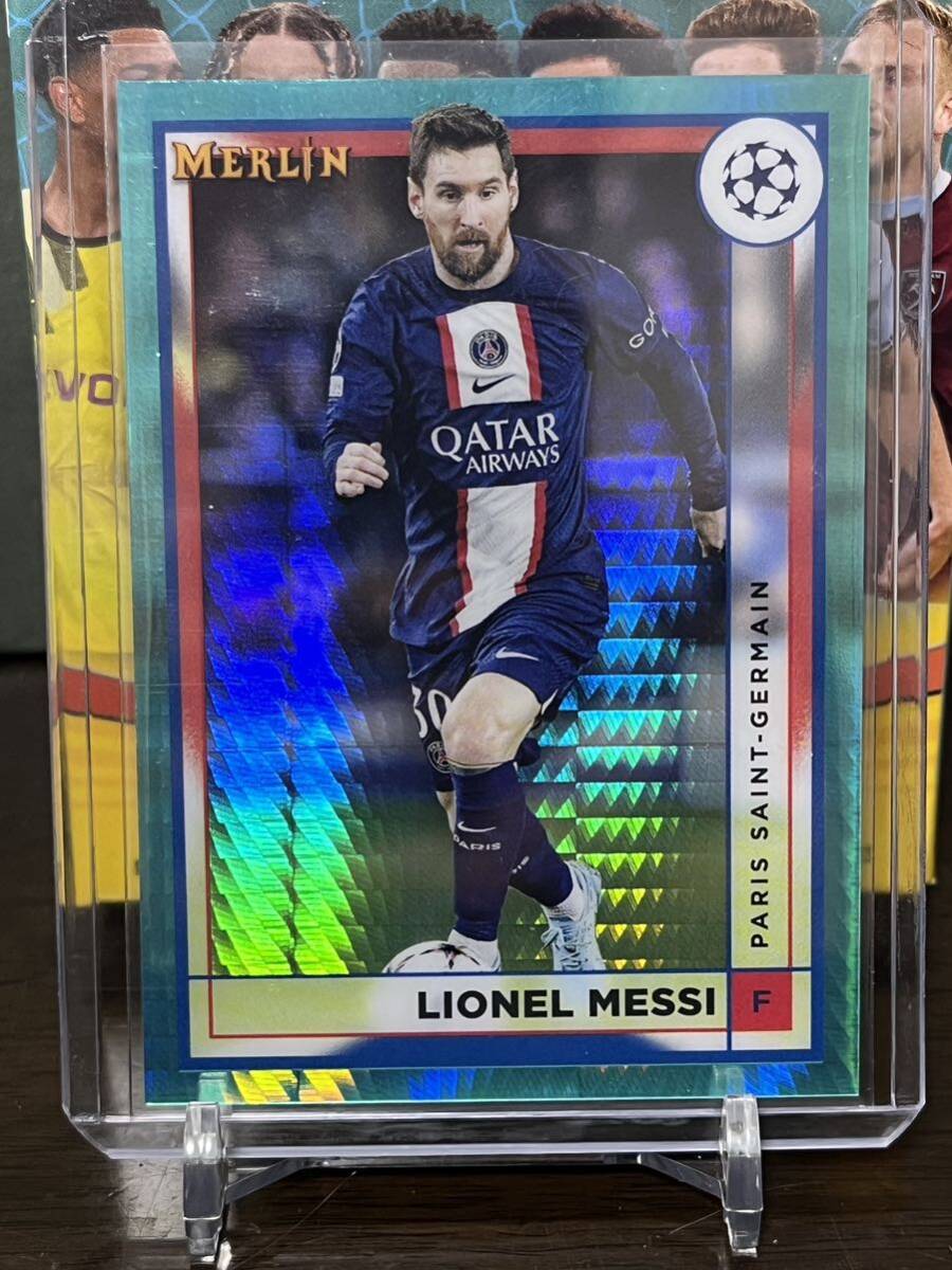 2022-23 Merlin UEFA Club Competitions Aqua Prism Refractor Messi メッシ パリサンジェルマン PSGの画像1