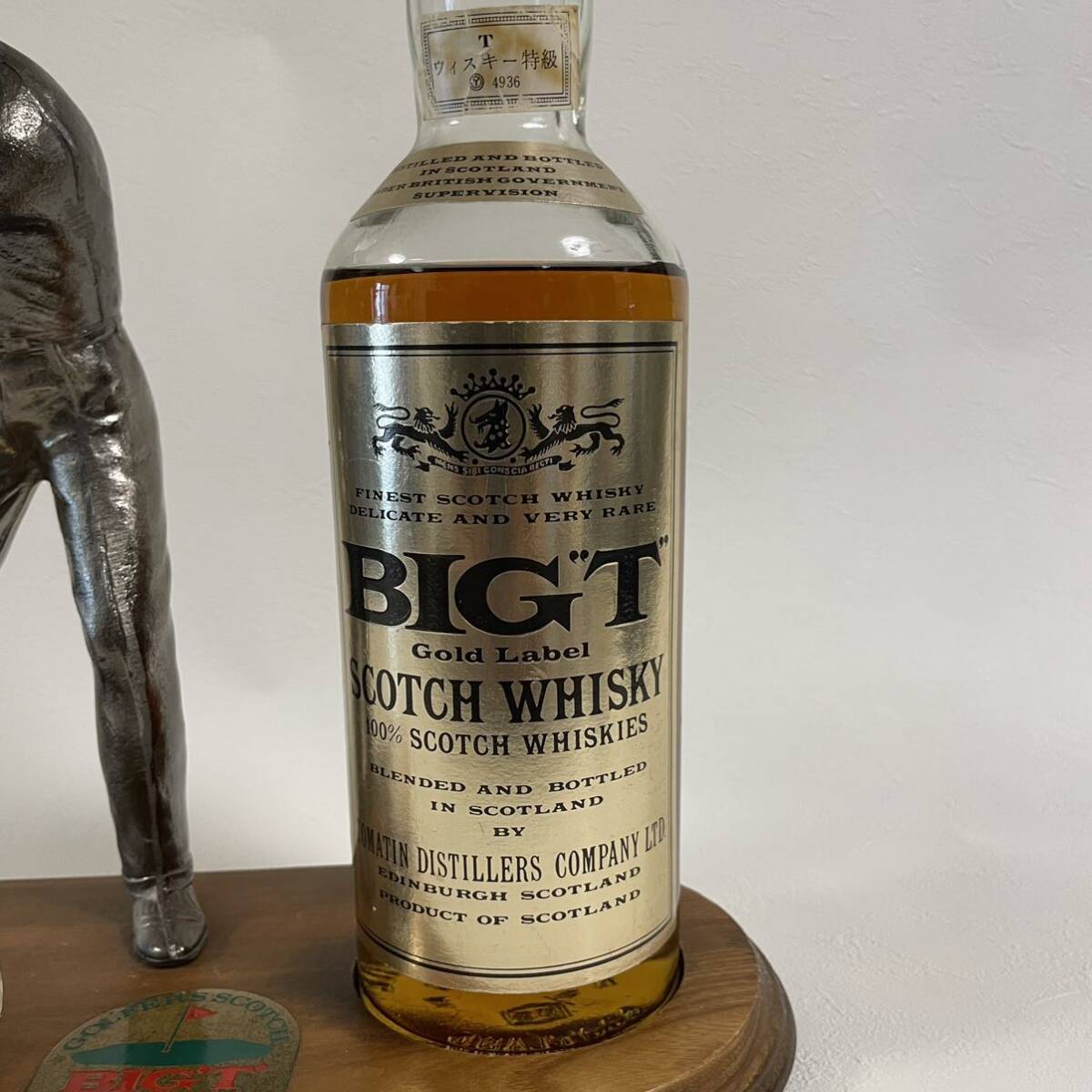 ● ビッグT ゴールドラベル●BIGT Gold Label●760ml 43%●スコッチウイスキー 特級●未開栓●古酒●ゴルフ●の画像2